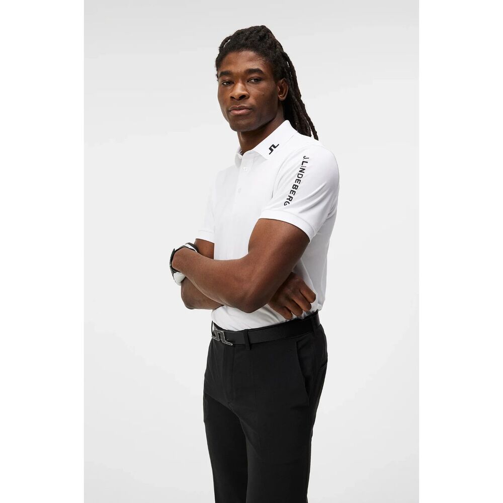 J.Lindeberg White Tour Tech Slim TX Jersey Shirt Polo Men's Size XXL NWT